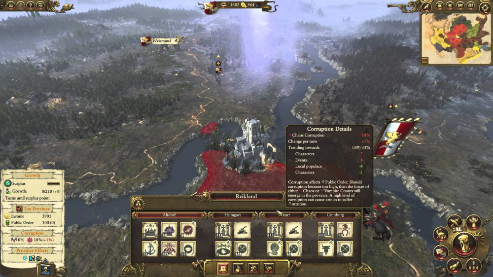 Total War Warhammer "The Empire Grand Campaign" New Gameplay Footage