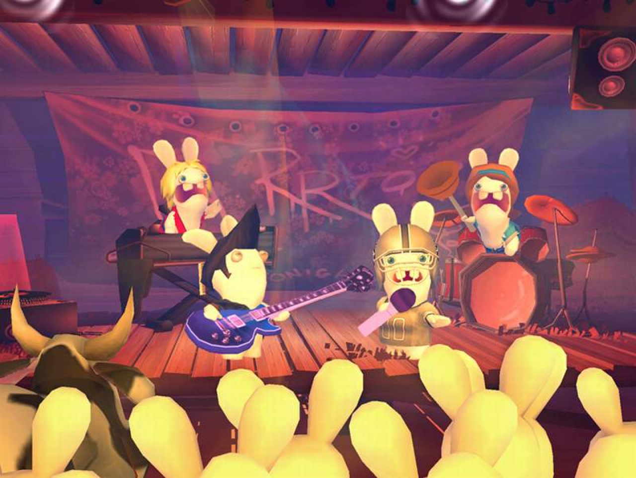 Rayman Raving Rabbids 2. Rayman Raving Rabbids. Супер кролики игра. Обои на ПК бешеные кролики.