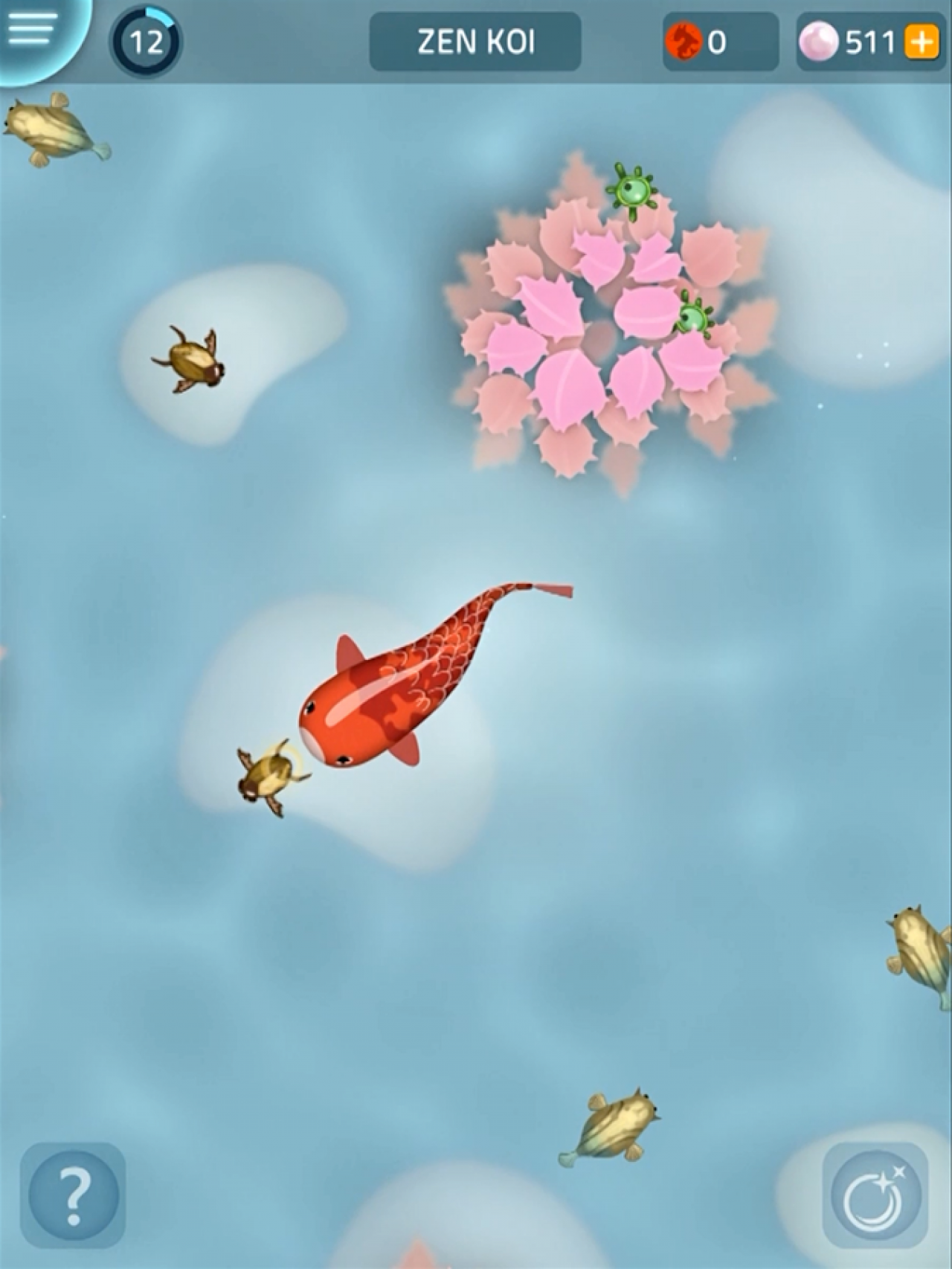 Взломанная fish. Игра Zen Koi. Игра Zen Koi 1. Рыбки кои игра. Зен кои рыбки.