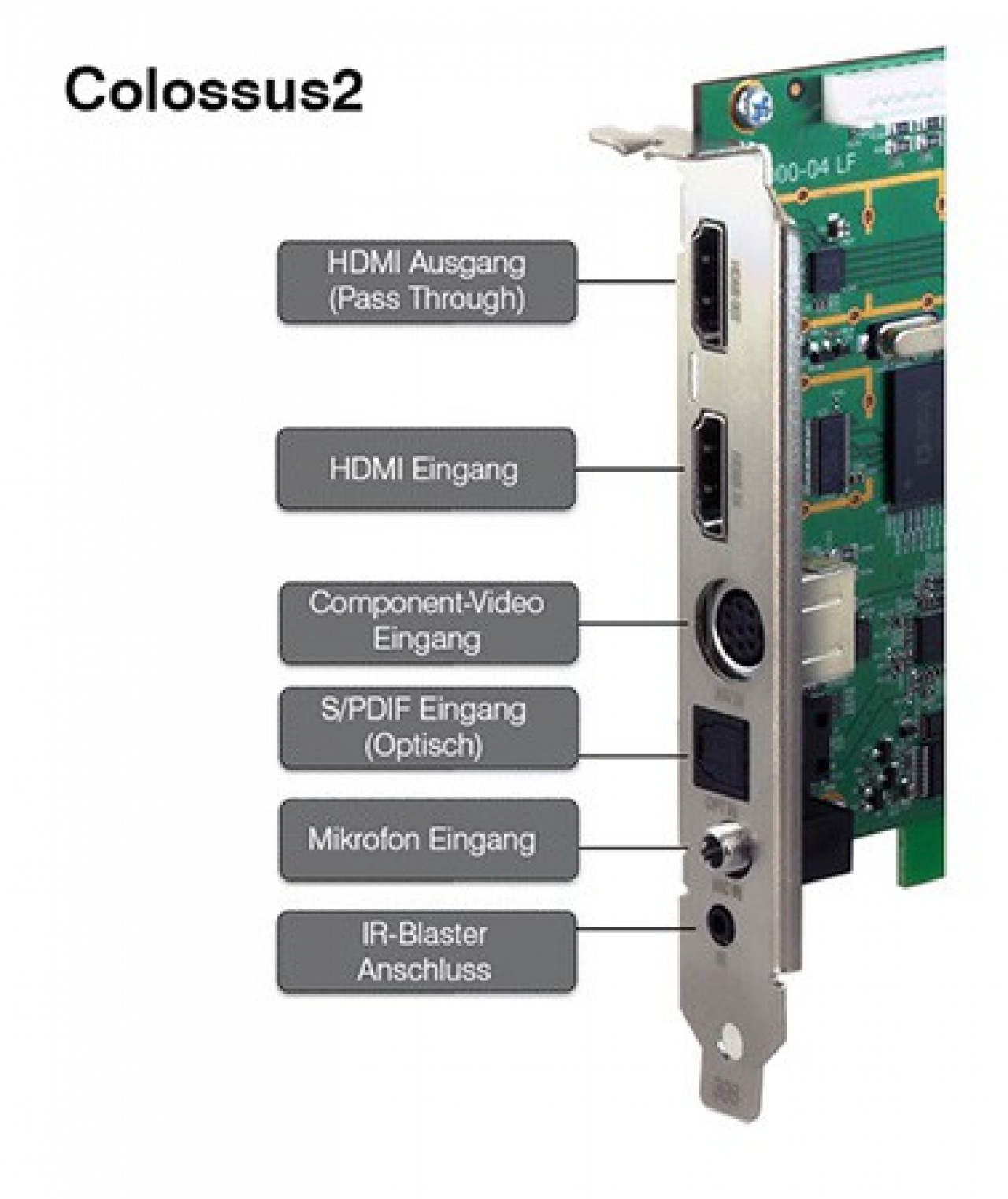 Pci e hdmi. Hauppauge Colossus 2.