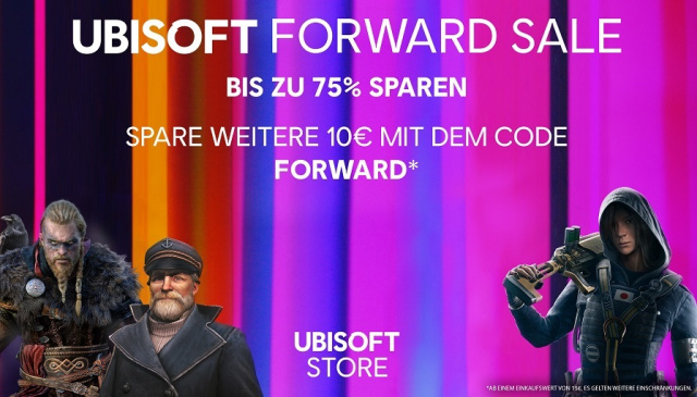 UBISOFT FORWARD SALE MIT BIS ZU 75 PROZENT RABATT GESTARTETNews  |  DLH.NET The Gaming People