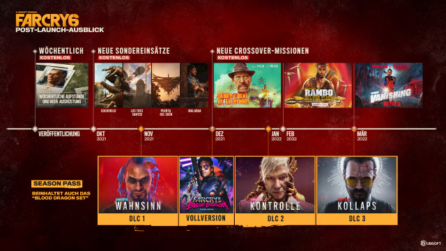 UBISOFT STELLT POST-LAUNCH ROADMAP VON FAR CRY 6 VORNews  |  DLH.NET The Gaming People