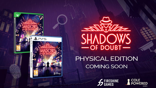 Shadows of Doubt Physical Edition Announced for PS5 & Xbox Series XNews  |  DLH.NET The Gaming People