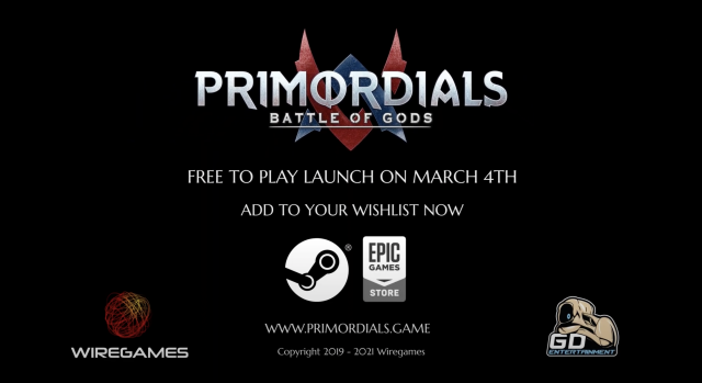 Wiregames and GD Entertainment Announce Primordials: Battle of Gods Going Free-to-Play On March 4, 2021News  |  DLH.NET The Gaming People